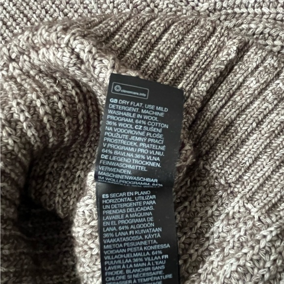 & Other Stories Oversized Patch Pocket Knit Jumper, M - Picture 6 of 7